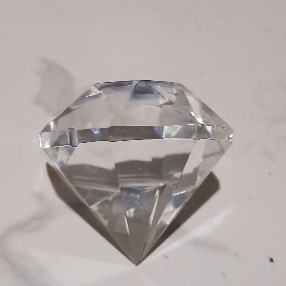 Big Crystal Solitaire Diamond Trophy/Decor